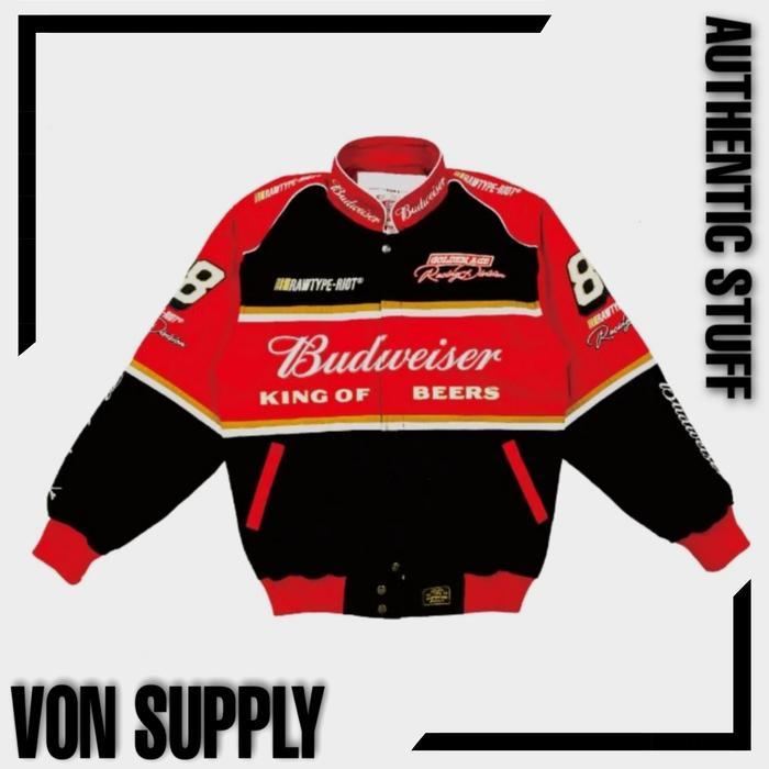 Rawtype Riot X Budweiser Nascar Jackets - Raw Type Rawtyperiot Rtr Uss Terbaru 