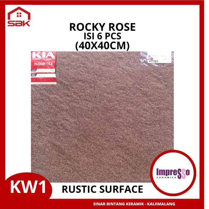 KERAMIK TERAS 40X40 ROCKY IMPRESSO