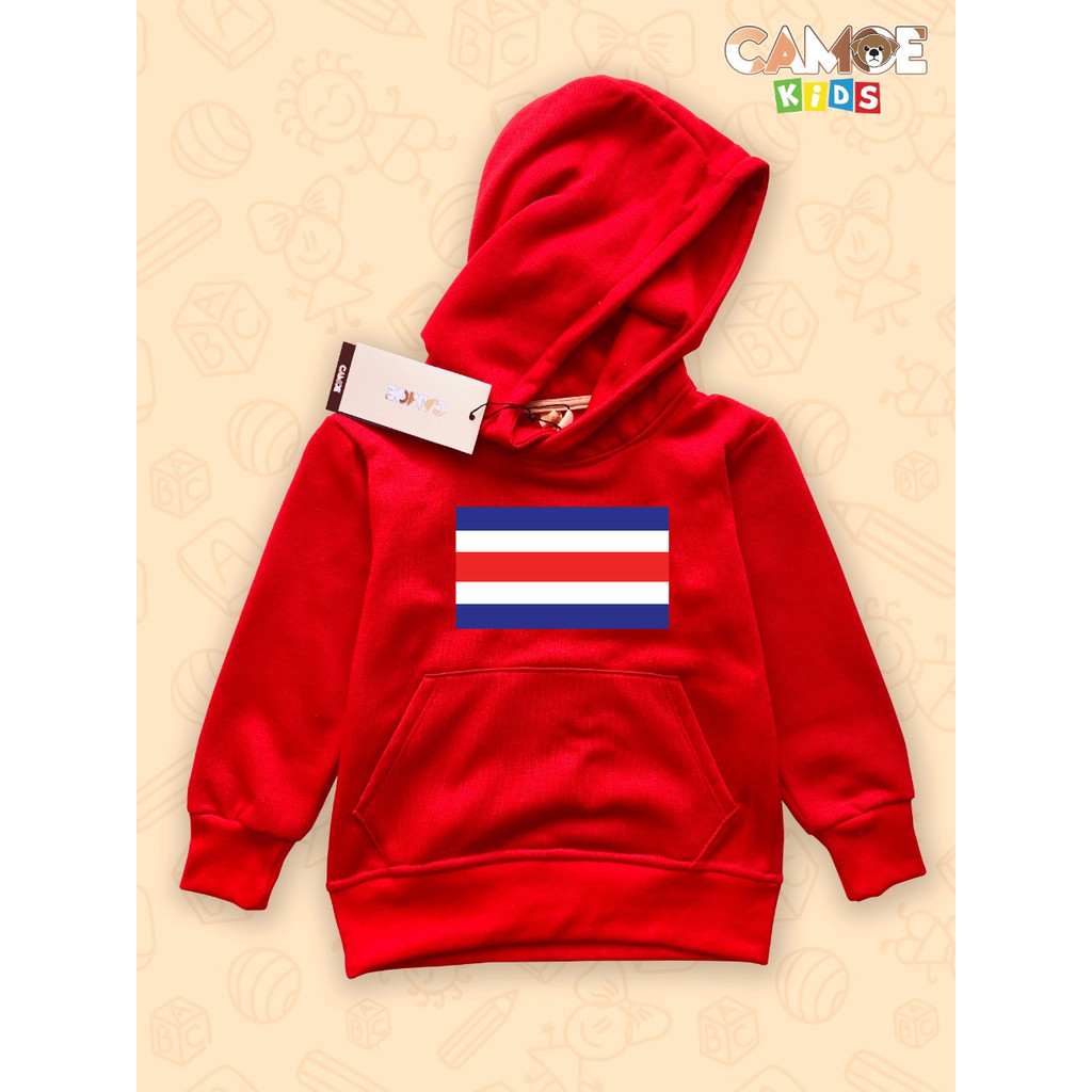Jaket Hoodie Anak KIDS Bendera COSTA RICA Piala Dunia World Cup
