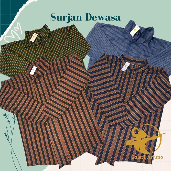 ASLI BAJU LURIK JAWA PRIA // BAJU AJAWA // SURJAN // BESKAP // PAKAIAN TRADISIONAL PRIA // SURJAN