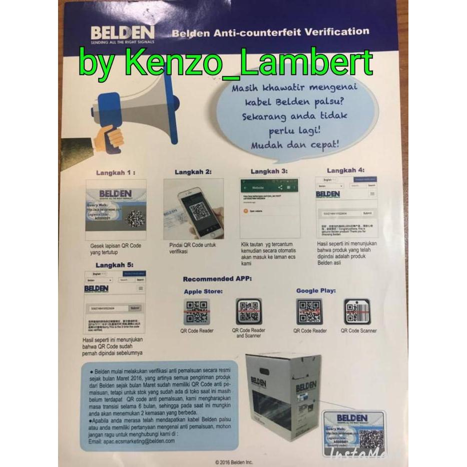 Kabel Cctv Rg59 Belden / Belden Cctv / Rg 59 Berkualitas