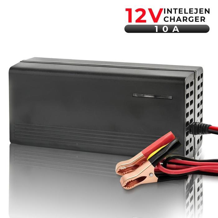 Charger Aki 12V10A Intelejen Cas Aki Motor Mobil Otomatis - 12V10A