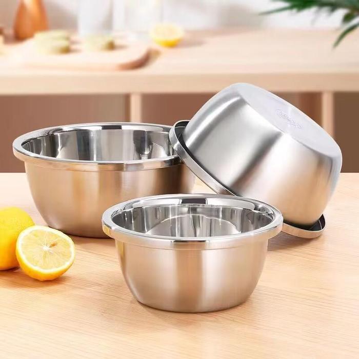Ready (Baskom) Stainless Steel Baskom Set, Baskom Makanan Stainless Steel,Baskom Pencuci Sayuran