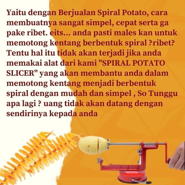 Mesin Kentang Spiral Alat Pemotong Spiral Potato Slicer Pisau Ulir Kentang Alat Potong Ulir Kentang