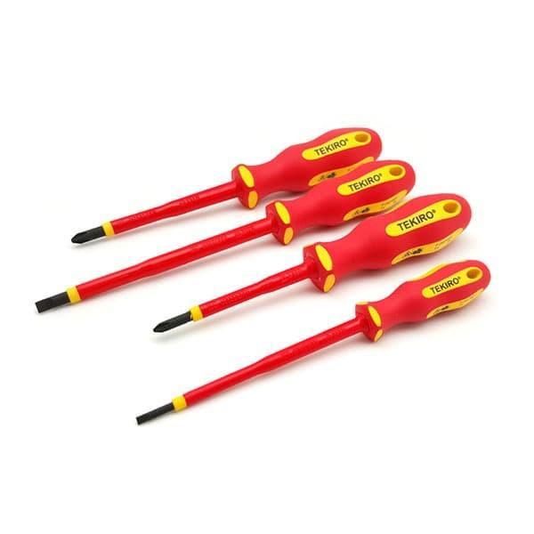 Tekiro Obeng Listrik Set 4 Pcs /Obeng Listrik Set / Tools - Alat Perkakas