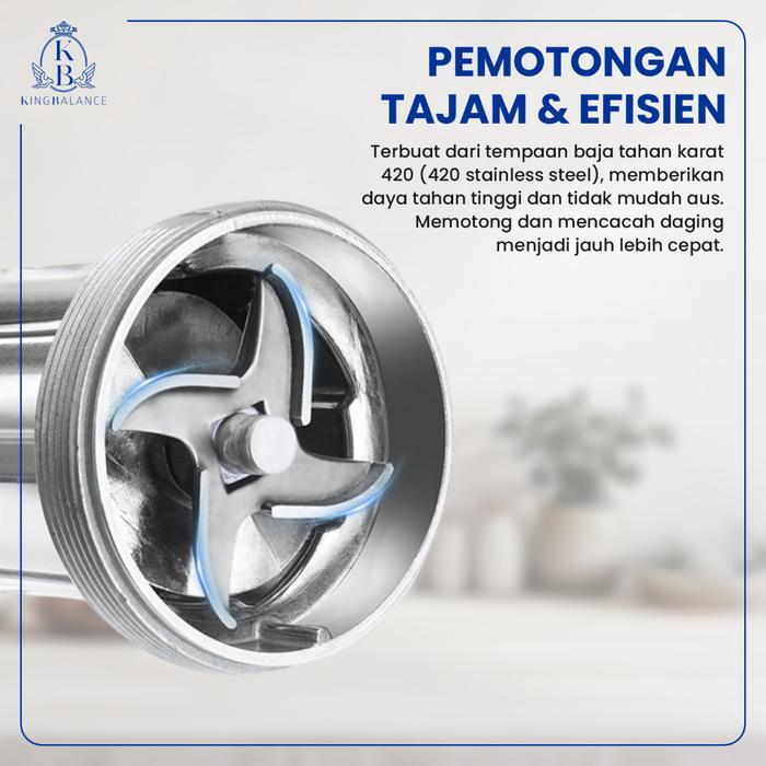 Promo King Balance Mincer Alat Giling Daging Alumunium Alat Penggiling Daging Penggiling Daging