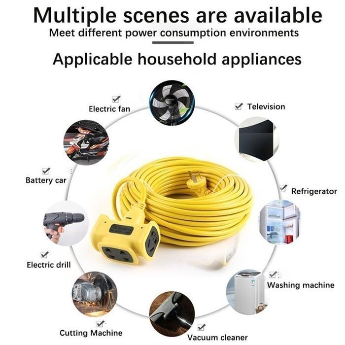 Kabel Listrik Gulungan Roll Dengan Saklar 30/20/10/5/3 Meter Sambungan Listrik Kabel Roll Kontra