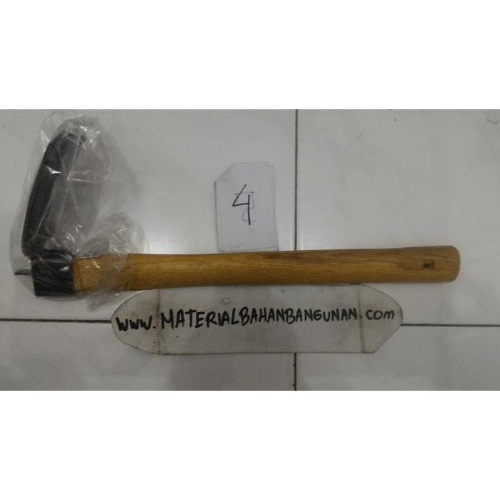 garpu kecil mini rack steel gagang kayu garpu penggembur tanah kebun