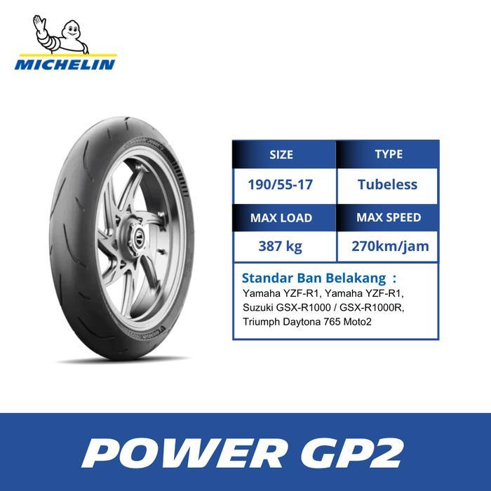 Terbaru Ban Motor Michelin Power GP2 Size 190-55 R17 - Tubeless