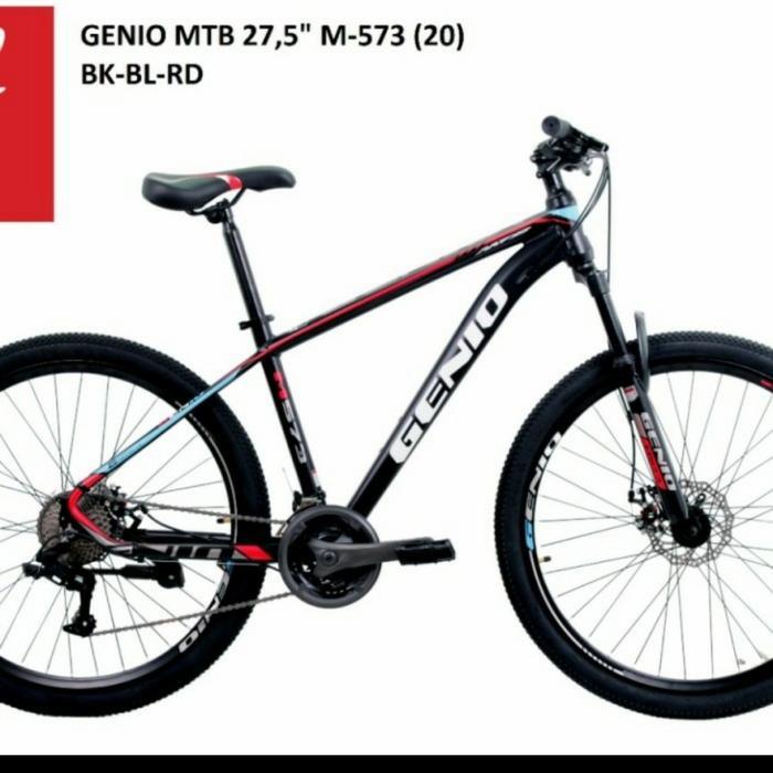 Sepeda Gunung 27,5 inc MTB Genio M-573 Alloy 27 speed Rem Hydraulic 3x9 speed - A