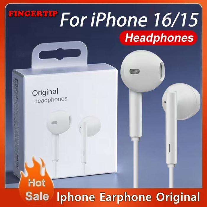 Terlaris Headset Earphone USB C iPhone 15 Pro Max Plus Original Apple SALE