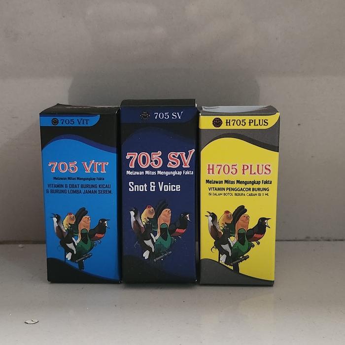 Bundling H705 Plus Paket Bundling Suplemen Burung H705 Plus + 705 SV + 705 VIT Plus + 705 SV + Free 