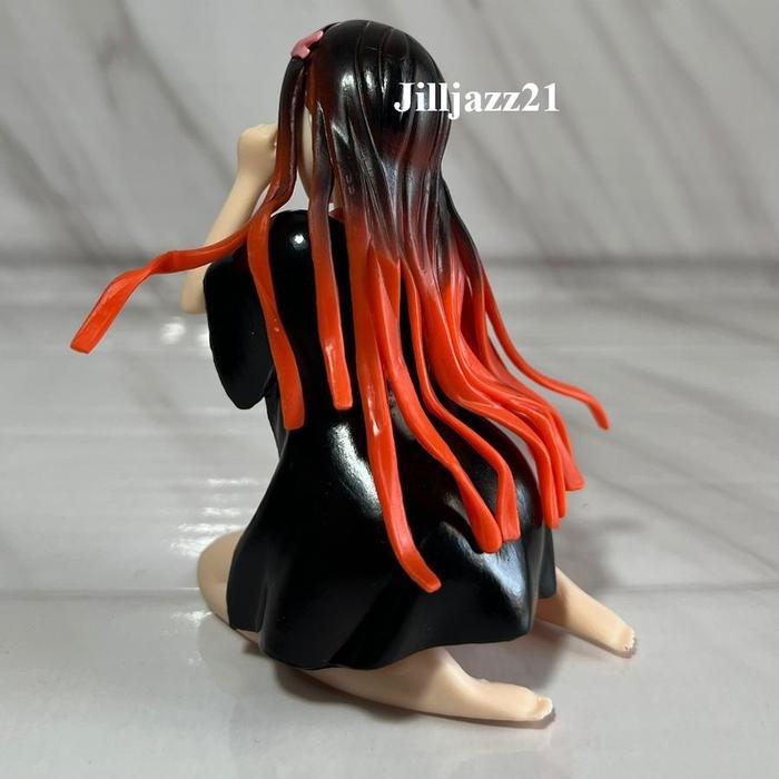 Action Figure Kimetsu No Yaiba Demon Slayer Nezuko Kamado Sexy Cute Pose Mainan Hot Toys Pajangan