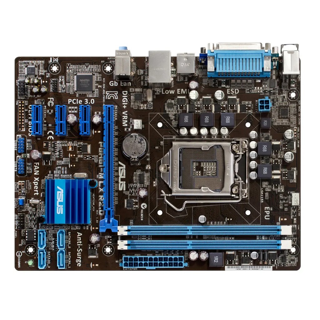 ASUS P8H61-M LX2 R2.0 Motherbaord LGA 1155 support i3-2130 2120 2400 3245 2400 3770 cpu Micro ATX
