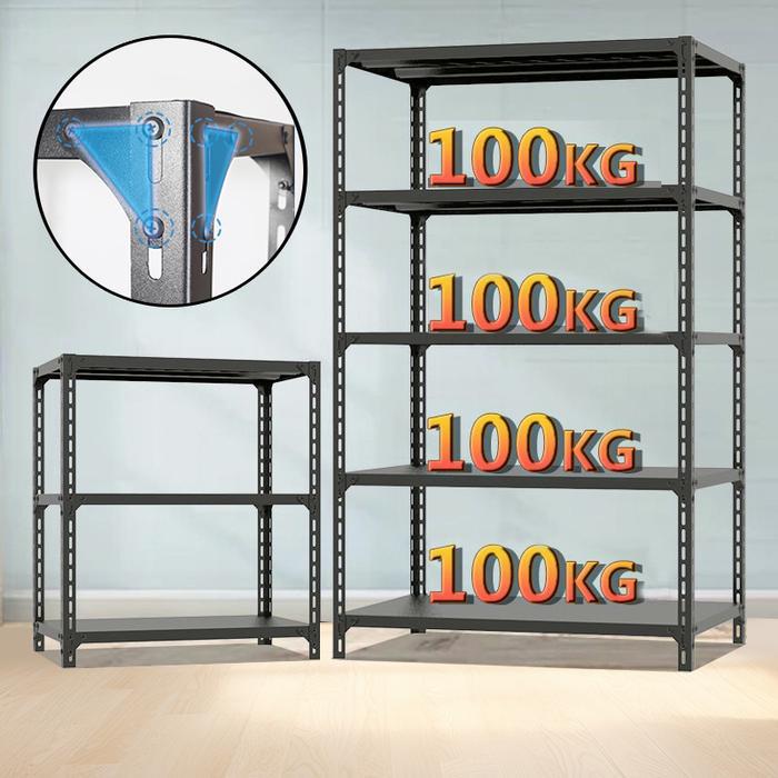 NEW Rak Besi Siku 5 Susun Rak Tanpa Baut Serbaguna Boltless Rack Boltless MDF 5/6 Lapisan Rak
