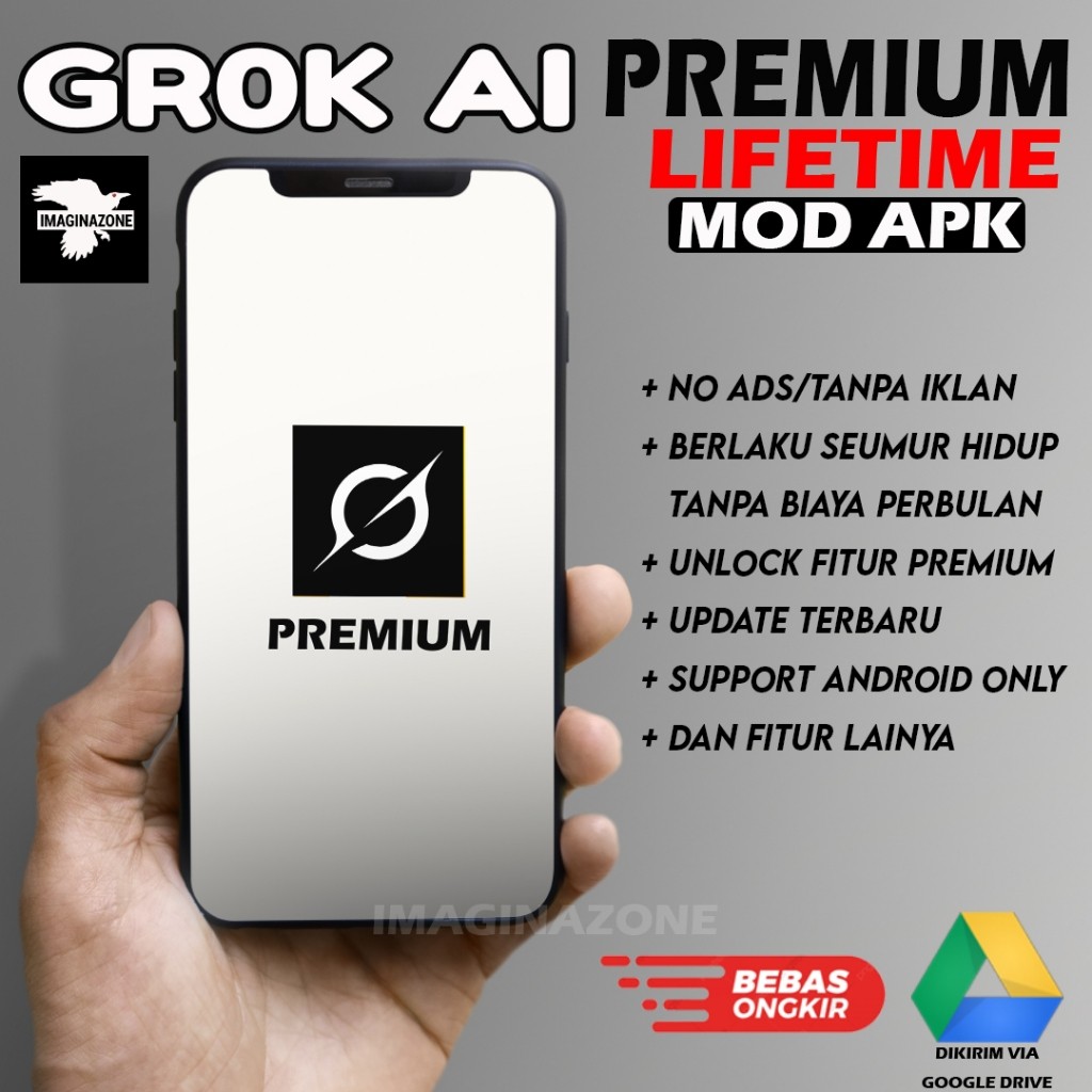 PREMIUM LIFETIME GROK AI APLIKASI GROK AI PREMIUM - IMAGINAZONE