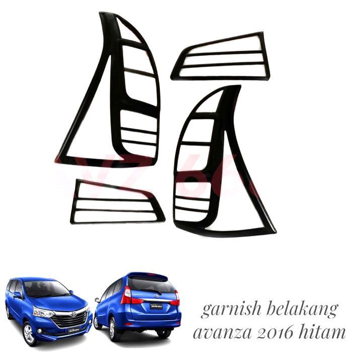 Garnish Lampu Belakang Avanza 2016 Hitam