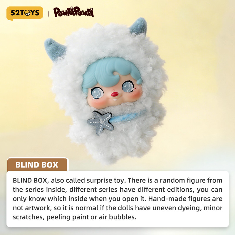 52TOYS Blind Box POUKAPOUKA Pocket Cosmos Vinyl Plush Blind Mystery Box Vinyl Plush Pendant Anime