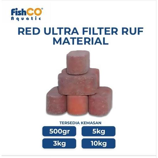 Premium Media Filter Rumah Bakteri Aquarium Red Ultra Filter Ruf Bacteria House Bio Media Premium