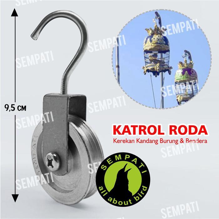 NEW KATROL RODA KECIL MINI KEREKAN SANGKAR BURUNG PERKUTUT BENDERA RKTRLM