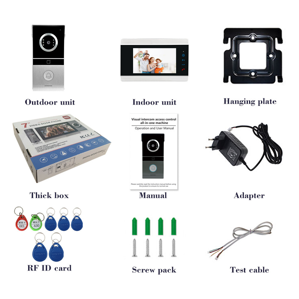 Intelligent Visual Interphone Doorbell Villa Home High Resolution Interphone Electronic Monitoring
