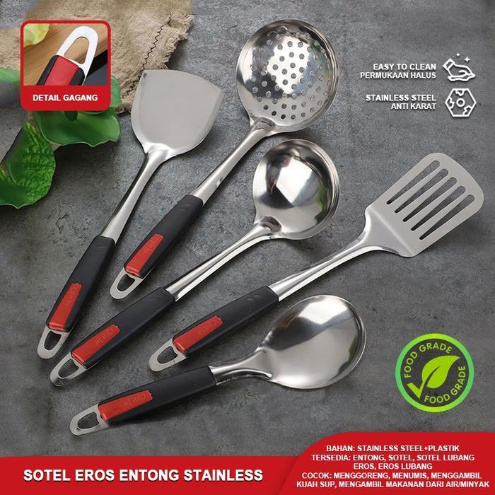 HEMAT Set Spatula Sutil Sodet Irus Kitchen Set Kitchenware Full Stainless Kitchen Tool Set Stainless