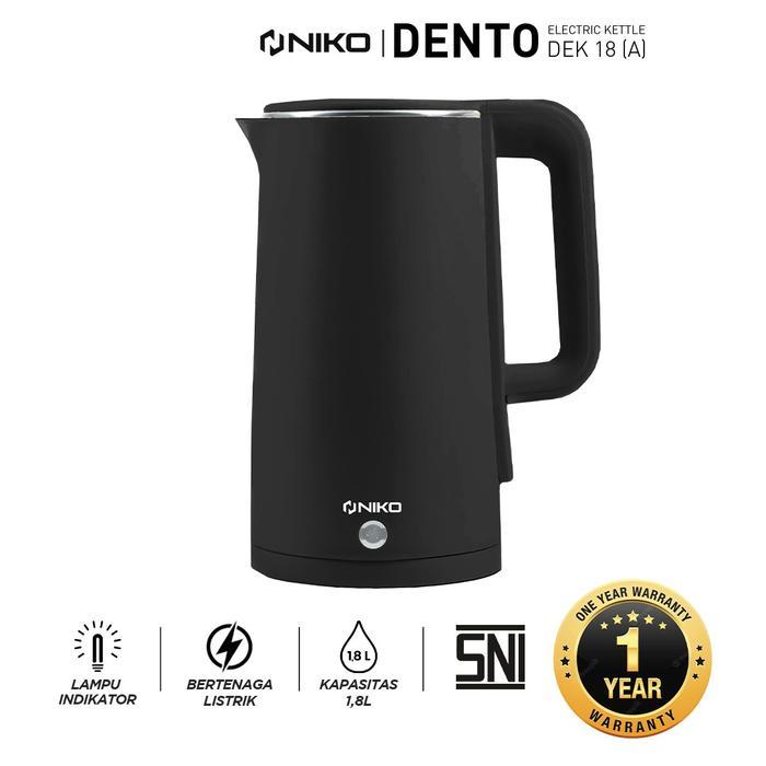 Ketel Listrik Otomatis 1.8 Liter Stainless Steel 500 Watt - Putih