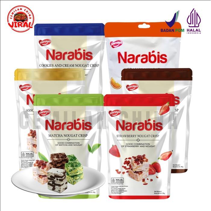 HalalNarabis/Snowflake/Cookies/Naraya/Nougat/Nougat Cookeis/90G Terlaris