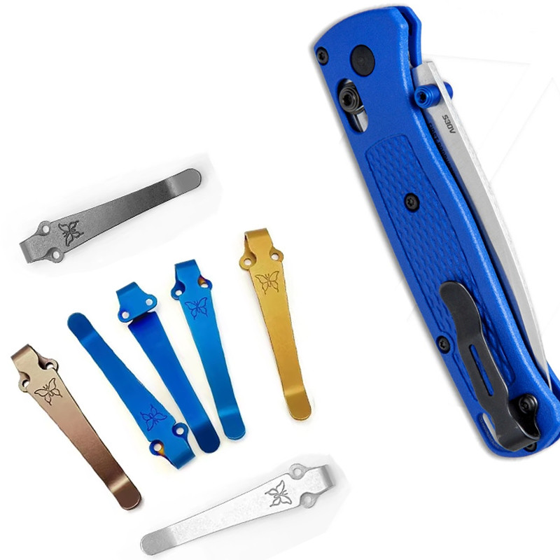 5 Colors Folding Knife Titanium Alloy DEEP Carry Pocket Clip for Benchmade Bugout 535 Griptillian