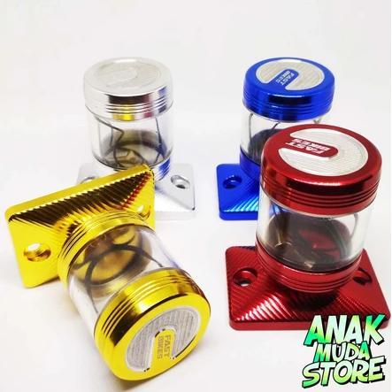 Tutup Minyak Rem Master Rem Depan CNC Motor Tabung Transparan Satria Fu CBR Sonic Vixion CB