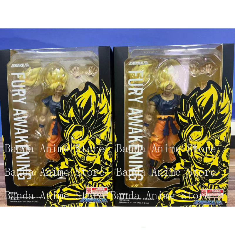 In stock Demoniacal Fit Son Goku Figure Dragon Ball Z SHF Goku Figurine Fury Awakening Anime Action