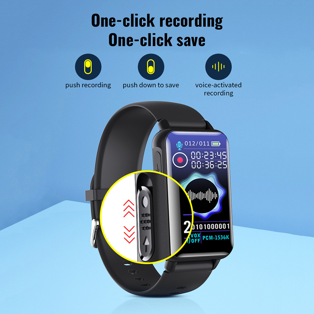 Digital Voice Recorder Multi Language Voice Activated Recorder with Headset HD MP3 Voice Recorder