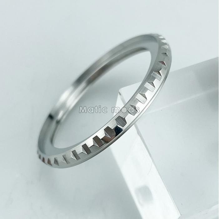 Ready SKX007 SKX009 Seiko Mod LX Bezel Silver/Black