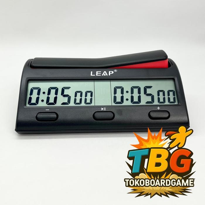 LEAP Chess Clock Jam Catur Digital Profesional dengan 38 Mode Pengaturan Waktu dan Memori PQ 9912 - 