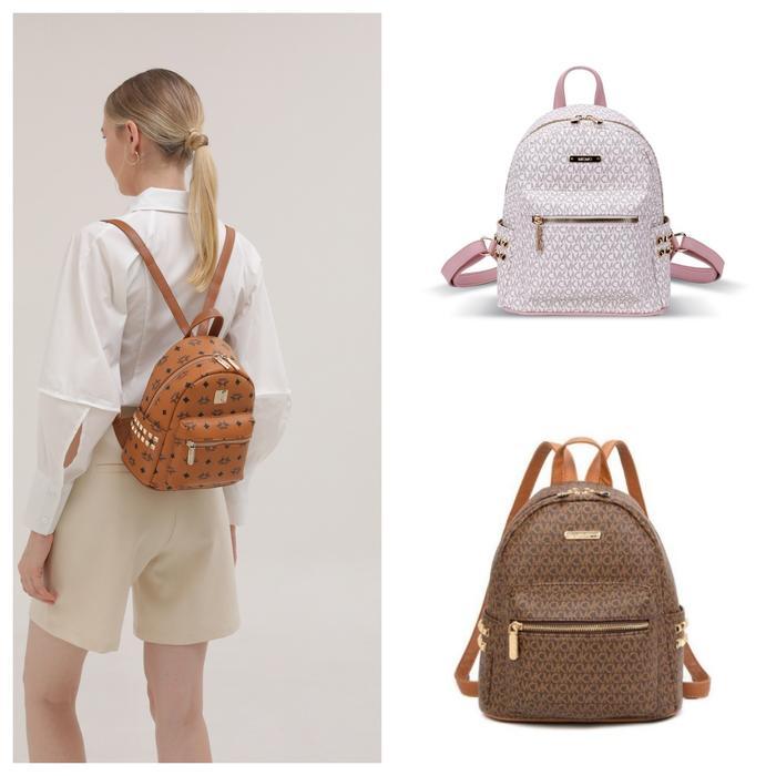 Elizabeth - [ Spesial] Mkmc Tas Ransel Hologram Mini Backpack Casual Tas Fashion Wanita Tas Import