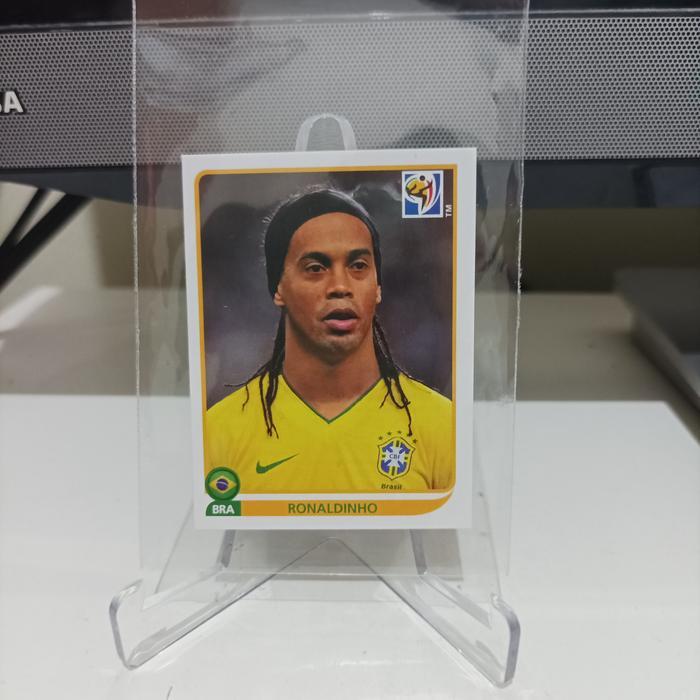 Kartu Bola Stiker Panini FIFA WC Ronaldinho Brazil SUPER RARE NO.500