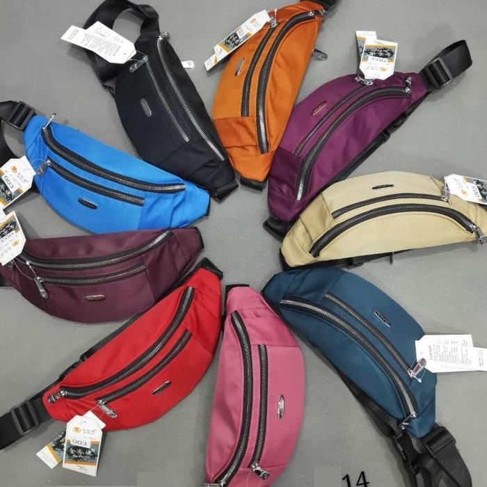Tas Wanita Import Pinggang Selempang Waistbag Waist Bag JINPAIDI JPD003 003 Bahan Parasut Kualitas S