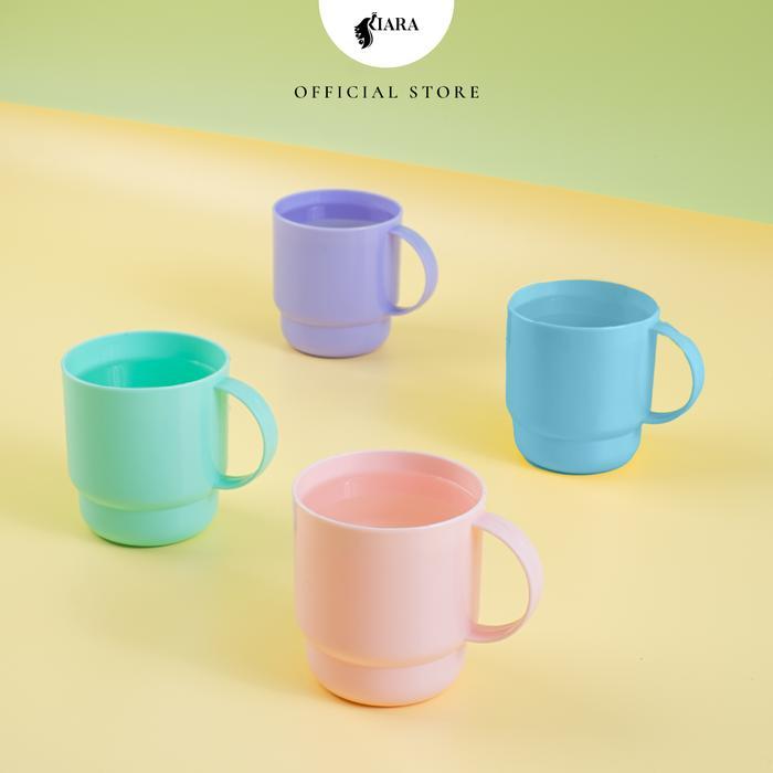 Vicenza Luminarc - Mug Cangkir Plastik Kopi Teh Es buah tanpa tutup Minuman Kitchenware
