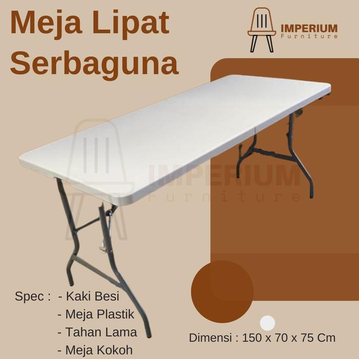 Meja Lipat Besar / Meja Serbaguna / Meja Portable / Meja Lipat