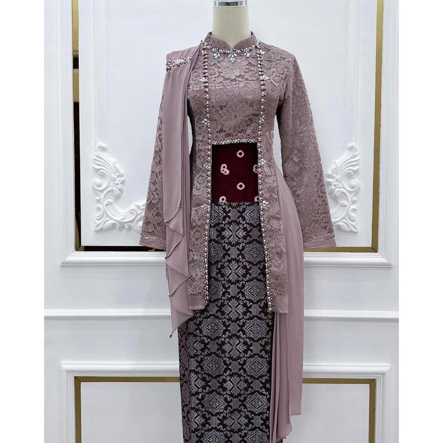 Setelan Kebaya Wisuda Wanita Set Baju Kebaya Laksmi Kutubaru Kebaya Bridesmaid Kebaya Untuk Acara