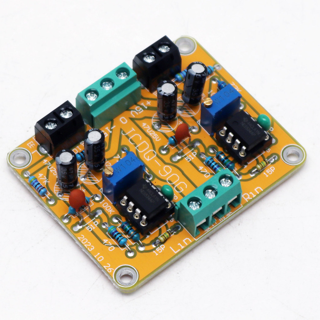 HIFI NE5534 DC Buffer Stereo OP-AMP Preamp Preamplifier Circuit Board support OPA627 AD847 AD797