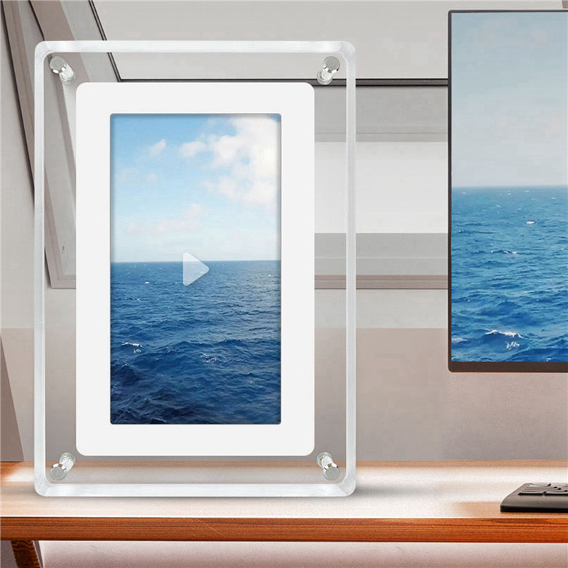 Affordable Video Player Frame Digital Photo Frame Acrylic Digital Photo Frame 7 Inch 1500Mah IPS
