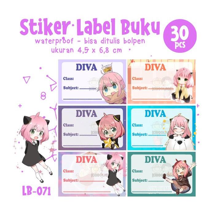 Label Buku Anak 3 - Label Buku Anak Custom Terlaris