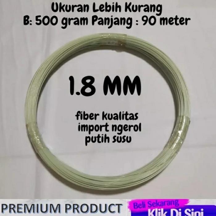 DISKON Jeruji fiber Ruji fiber 1.8mm putih ngeroll READY STOCK