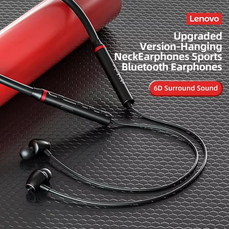 New Lenovo HE05X HE05 Pro Neckband Bluetooth Earphones Waterproof HIFI Sound Magnetic Headset Sports