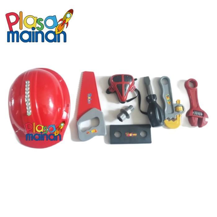 Tool Set Helm Perkakas dan Alat Pelindung BTS1806-32 - Mainan Anak Plastik
