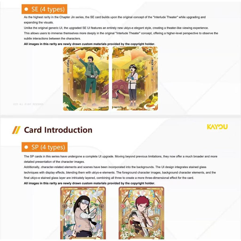 Naruto Card JIN2 T4W7 BOX English Version Genuine KAYOU