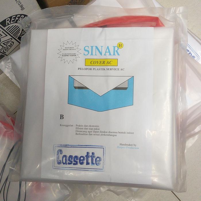 plastik cuci ac atau cover ac CASSETTE