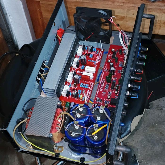 Power Amplifier Stereo Bluetooth Karaoke Kipas Pendingin