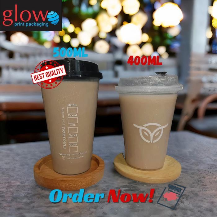 Sablon Gelas Cup Pp Injection Cup Pp Inject 500Ml Cetak Logo